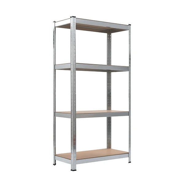 Storage Shelves 2 Pcs Silver 80 X 40 X 160 Cm Steel And Mdf