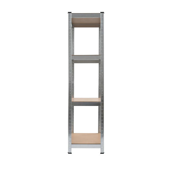 Storage Shelves 2 Pcs Silver 80 X 40 X 160 Cm Steel And Mdf