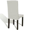 Straight Stretchable Chair Cover (6 Pcs) - Cream