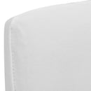 Straight Stretchable Chair Cover (6 Pcs) - White