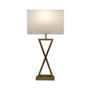 Stylish Bedside Lamp With Polyester Shade