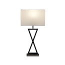 Stylish Bedside Lamp With Polyester Shade