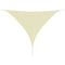 Oxford Fabric Triangular Sunshade Sail - Cream