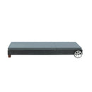 Sun Lounge Wicker Lounger Day Bed Wheel Patio Outdoor Furniture