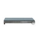 Sun Lounge Wicker Lounger Day Bed Wheel Patio Outdoor Furniture