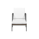 Sun Lounger Garden With Cushion Poly Rattan Brown