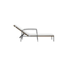 Sun Lounger Garden With Cushion Poly Rattan Brown