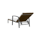 Sun Lounger Garden With Cushion Poly Rattan Brown