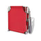 Sun Lounger With Canopy Steel Red