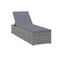 Sun Lounger With Cushion Pe Rattan