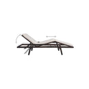 Sun Lounger Poly Rattan Brown With Cushion