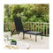 Sun Lounger With Footrest Pe Rattan Grey