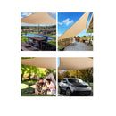 Sun Shade Sail Cloth Rectangle Heavy Duty Sand Canopy 2 X 4M