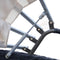 Sun Lounger With Canopy & Cushion Poly Rattan - Black