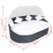 Sun Lounger With Canopy & Cushion Poly Rattan - Black