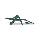 Sun Lounger With Footrest Plastic Green