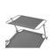 Sun Lounger With Canopy Steel Grey