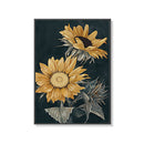 Sunflowers Black Frame Canvas Wall Art