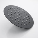 Super-slim Round Matte Black Rainfall Shower Head 200mm