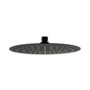 Super-slim Round Matte Black Rainfall Shower Head 250mm