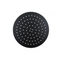 Super-slim Round Matte Black Rainfall Shower Head 250mm