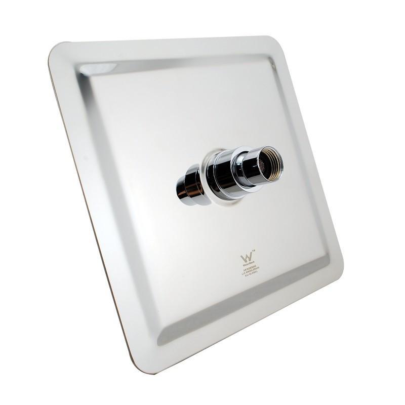 Super-slim Square Chrome Rainfall Shower Head 250mm