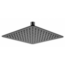 Super-slim Square Matte Black Rainfall Shower Head 250mm