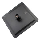 Super-slim Square Matte Black Rainfall Shower Head 250mm