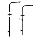10Inch Shower Head 250Mm Square Handheld Heads Set High Pressure Black
