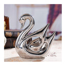 Swan Couple Ceramic Statue Wedding Gift J21Rg