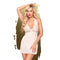 Penthouse Sweet and Spicy White Mini Dress With Thong