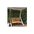Swing Bench Solid Teak Wood 114 X 60 X 64 Cm