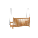 Swing Bench Solid Teak Wood 114 X 60 X 64 Cm