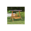 Swing Frame With Anthracite Roof Bent Wood Teak Finish