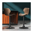 Set Of 2 Bar Stools Kitchen Chairs Metal Barstool Swivel Frawley