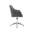 Swivel Office Chair Light Grey Fabric