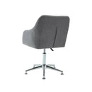 Swivel Office Chair Light Grey Fabric