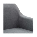 Swivel Office Chair Light Grey Fabric