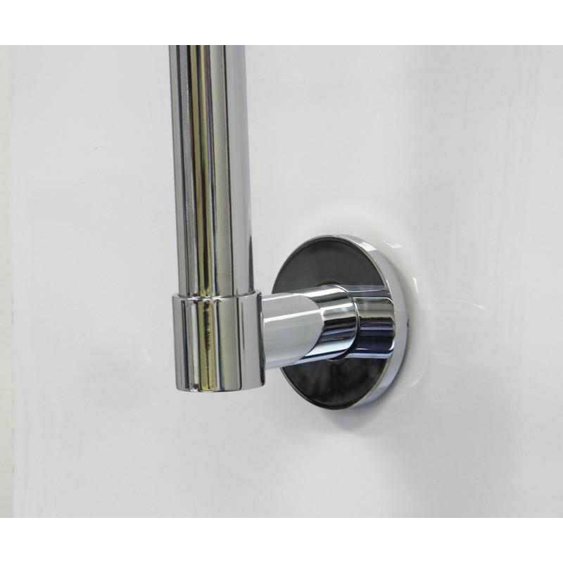 Swivel Round Chrome Wall Mounted Shower Arm