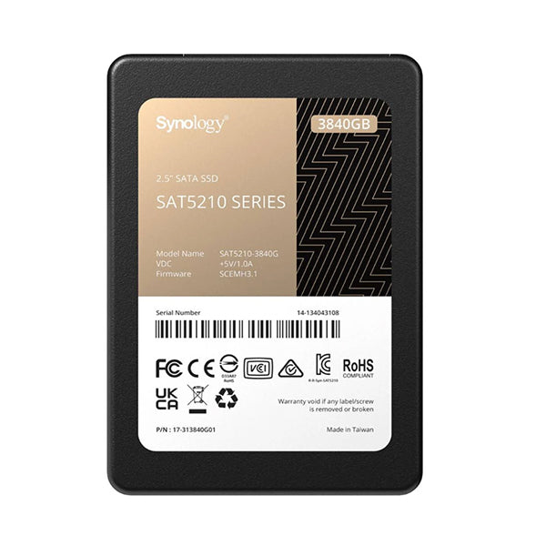 Synology Sat5210 2 Point 5 3 Point 84Tb Enterprise Class Sata Ssd