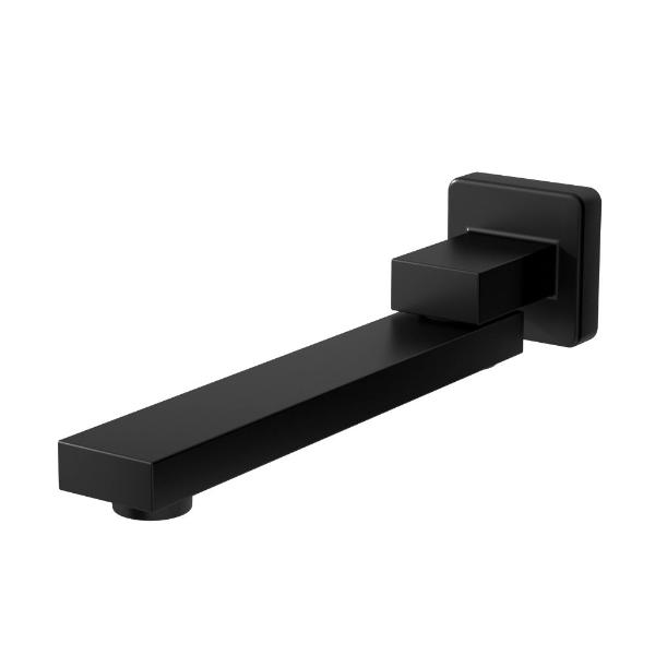 Bathroom Tap Wall Bath Spout 180 Swivel Bathtub Shower Mixer Black