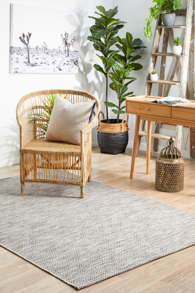 Terrace Diamant Grey Rug