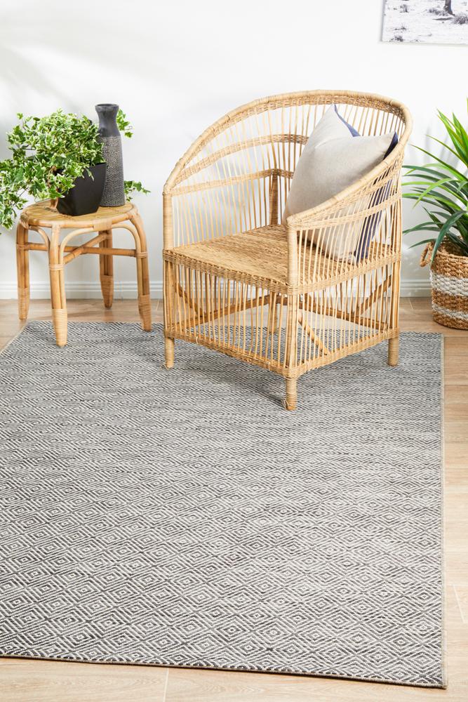 Terrace Diamant Grey Rug