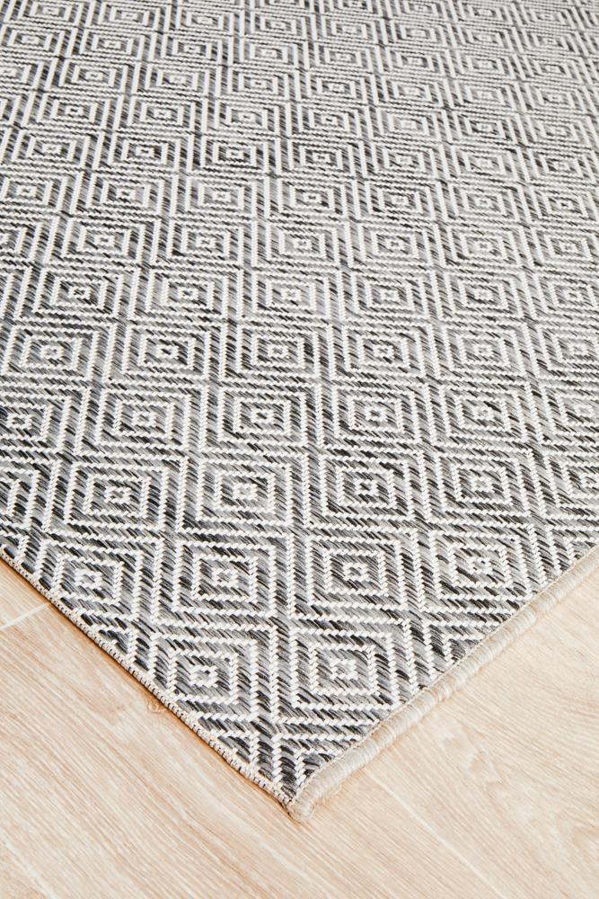 Terrace Diamant Grey Rug