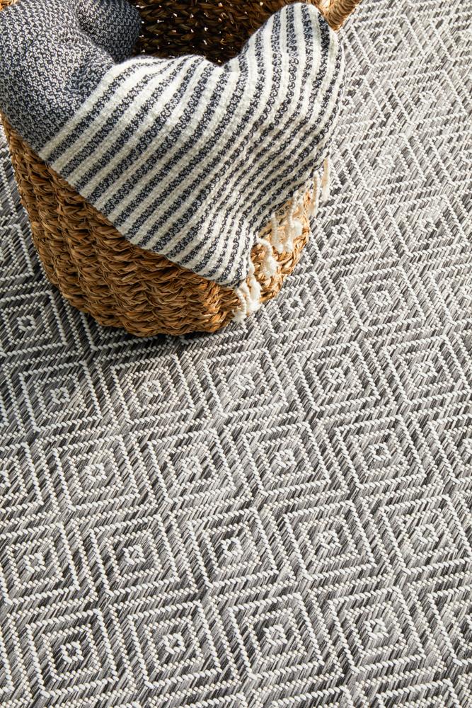 Terrace Diamant Grey Rug