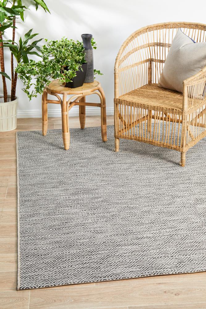 Terrace Diamant Grey Rug