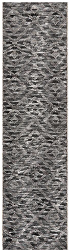 Terrace Diamant Black Rug