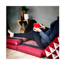 Thai Three Folds Jumbo Triangle Pillow With Arm And Leg Rest Block