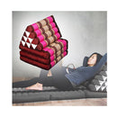 Thai Three Folds Triangle Pink Pillow Large