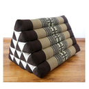 Thai Triangle Backrest Cushion Pillow Kapok Filled Brown